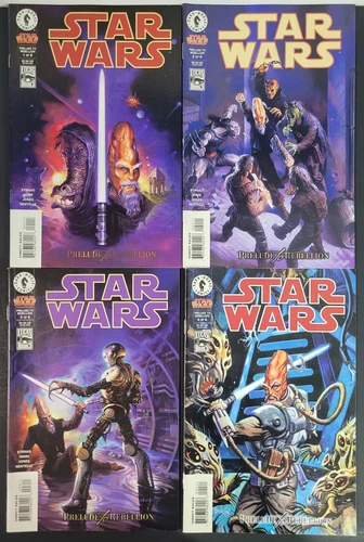 Star Wars Prelude To Rebellion 1 2 3 4 Lot Dark Horse Comics 1998
