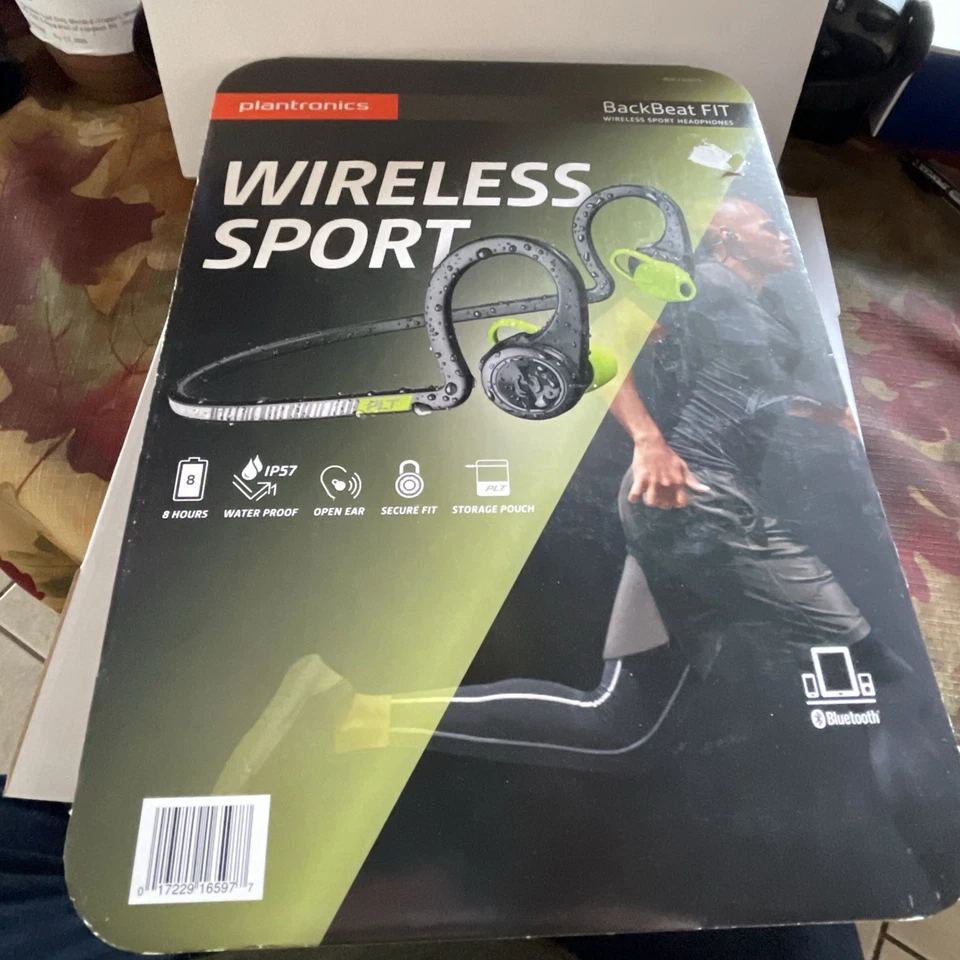 Auriculares deportivos inalámbricos Plantronics BackBeat FIT Bluetooth impermeables - Imagen 1 de 4
