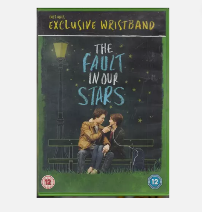 The Fault In Our Stars (DVD, 2014) Region 2 w/wristband  New & Sealed