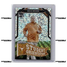 2025 Panini Texas NIL - White Sparkle Prizm #SO-10 Mack Brown SSP