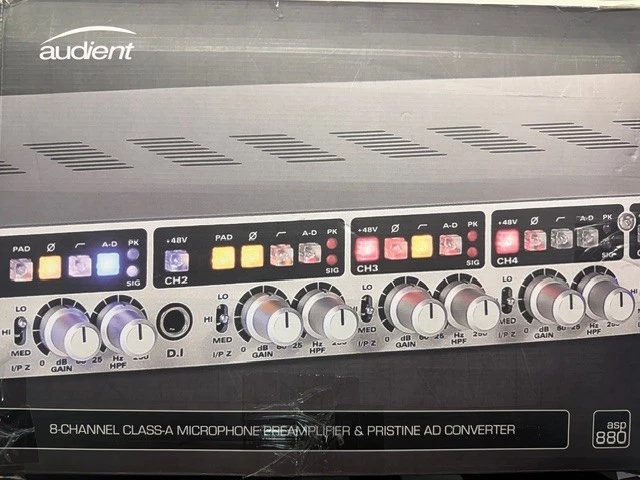 Audient ASP880 - 8-Channel Microphone Preamplifier - Image 3 of 4
