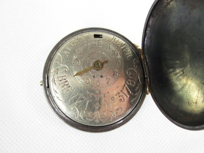 TASCHENUHR BREVET 31781 HEBDOMAS SWISS WECKER ALARM WECKER ANTIK