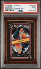 2025 TOPPS MINT DISNEY QUEEN OF HEARTS PLAYING CARD #QH-42 JASMINE 10/125 PSA 9