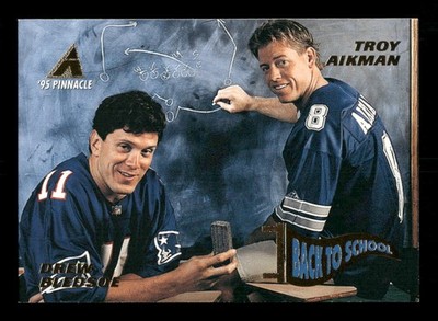 Troy Aikman / Drew Bledsoe 1995 NFL Properties Back to School #NNO NM