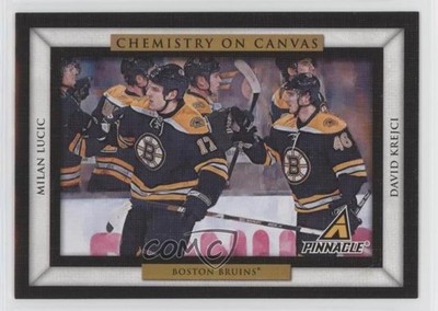 2010-11 Panini Pinnacle Chemistry on Canvas Milan Lucic David Krejci #4 n1u