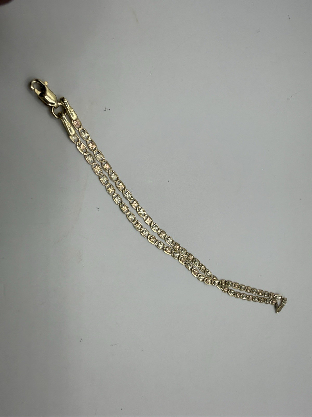 10k Yellow Gold Bracelet Diamond Cut  Bracelet 1.9mm 8 Inch Long thumbnail 9