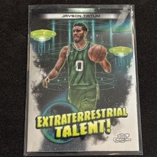 2023-24 Topps Chrome Cosmic #ET-5 Jayson Tatum Extraterrestrial Talent