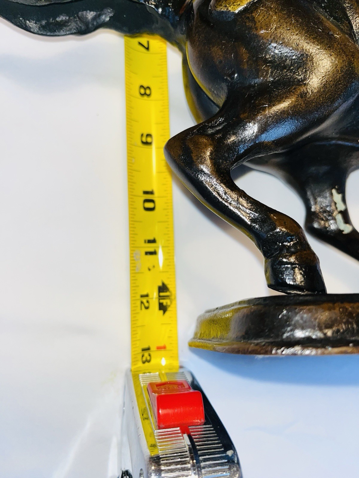 VTG Japanese Bronze Samurai Warrior on Horseback Statue 14x23 (Masashige style)