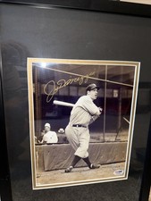 Joe DiMaggio Autographed 8x10 Photo Framed PSA/DNA Certified