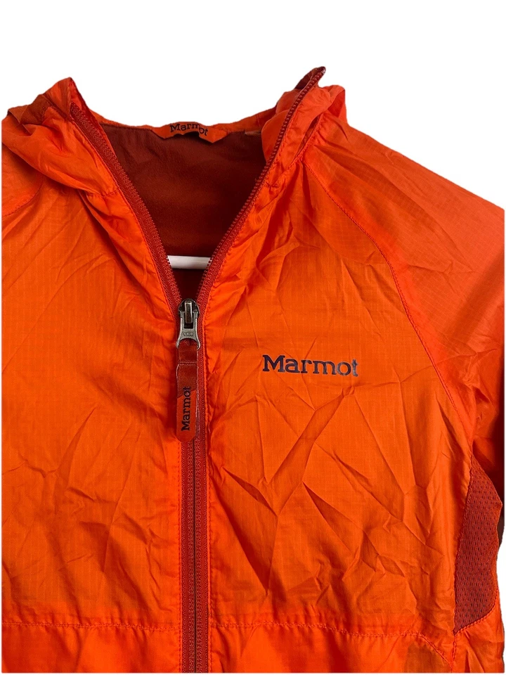 Chaqueta de Lluvia Marmot Niños Naranja con Capucha Ligera 4-5 Años Cremallera Completa Unisex Foto 4 de 4
