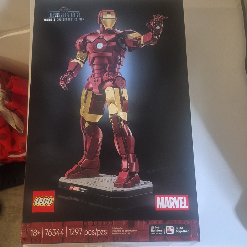 LEGO Marvel Iron Man Mark 3 Collector's Edition 76344 1297pcs 18+ Brick Sep