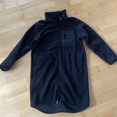 Sublevel Damen Fleece Mantel lang Teddyfleece Jacke weich warm elegant Winter