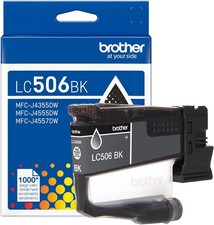 Brother Genuine LC506BK Standard Yield Black Ink Cartridge (for use INKvestment