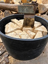 Log Halo Log Splitting Ring, Firewood Splitting Tool Accessory for Axe & Hatchet