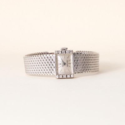 Vintage Ladies  Rolex Precision Diamond Cocktail Watch in 18K Gold