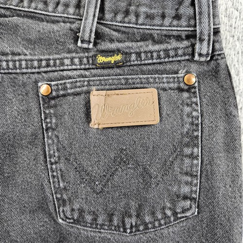 Vintage Wrangler Jeans Mens 35x34 Black 13MWZ Cowboy Cut Western Rodeo Chore USA
