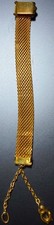 Chaîne de montre ?: Plaque dorée ?, vintage ?, 7" (.5" de large), clip ceinture ? (Lot #105)