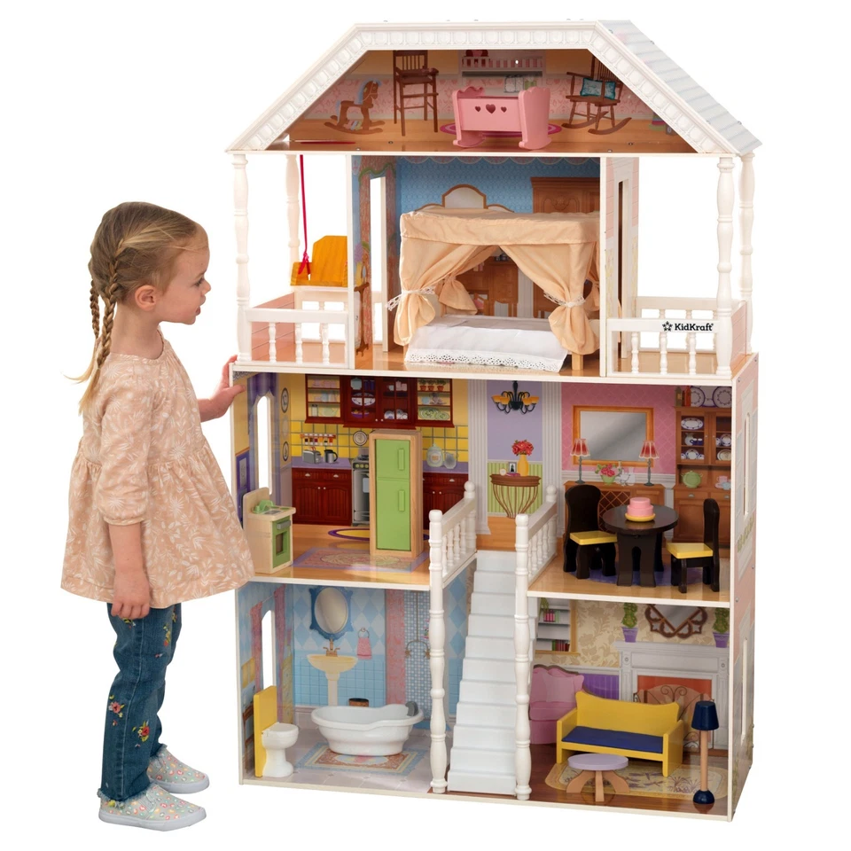 KidKraft Savannah Dollhouse with Furniture |3879 - Image 3 of 4