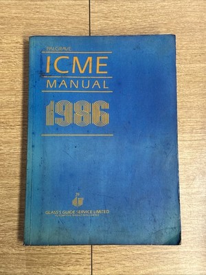 Glass s Guide 1986 ICME Manual Guide To Costing Charges For Motor Engineers