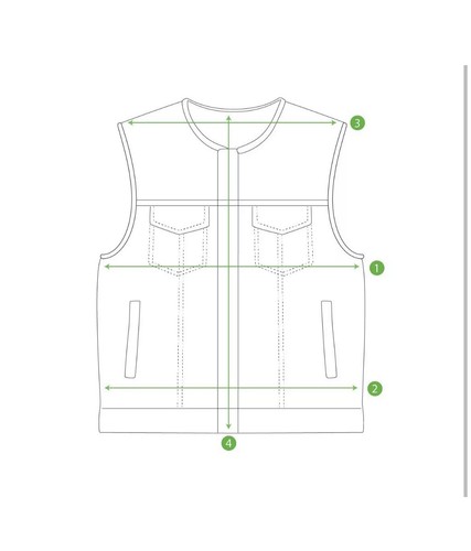 Men’s Biker Vest Hunt Club Leather Diamond Quilted Motorcycle Denim Style Vest - Picture 4 of 5