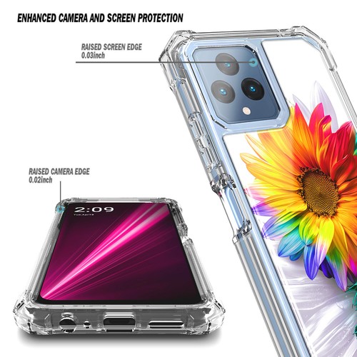 Funda protectora de pantalla incorporada para teléfono para T-Mobile REVVVL 6 5G / REVVL 6X 5G - Imagen 28 de 71