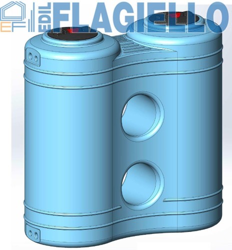 SERBATOIO ESTERNO ROTOTEC CUBO 120 LT POLIETILENE STOCCAGGIO ACQUA - Foto 9