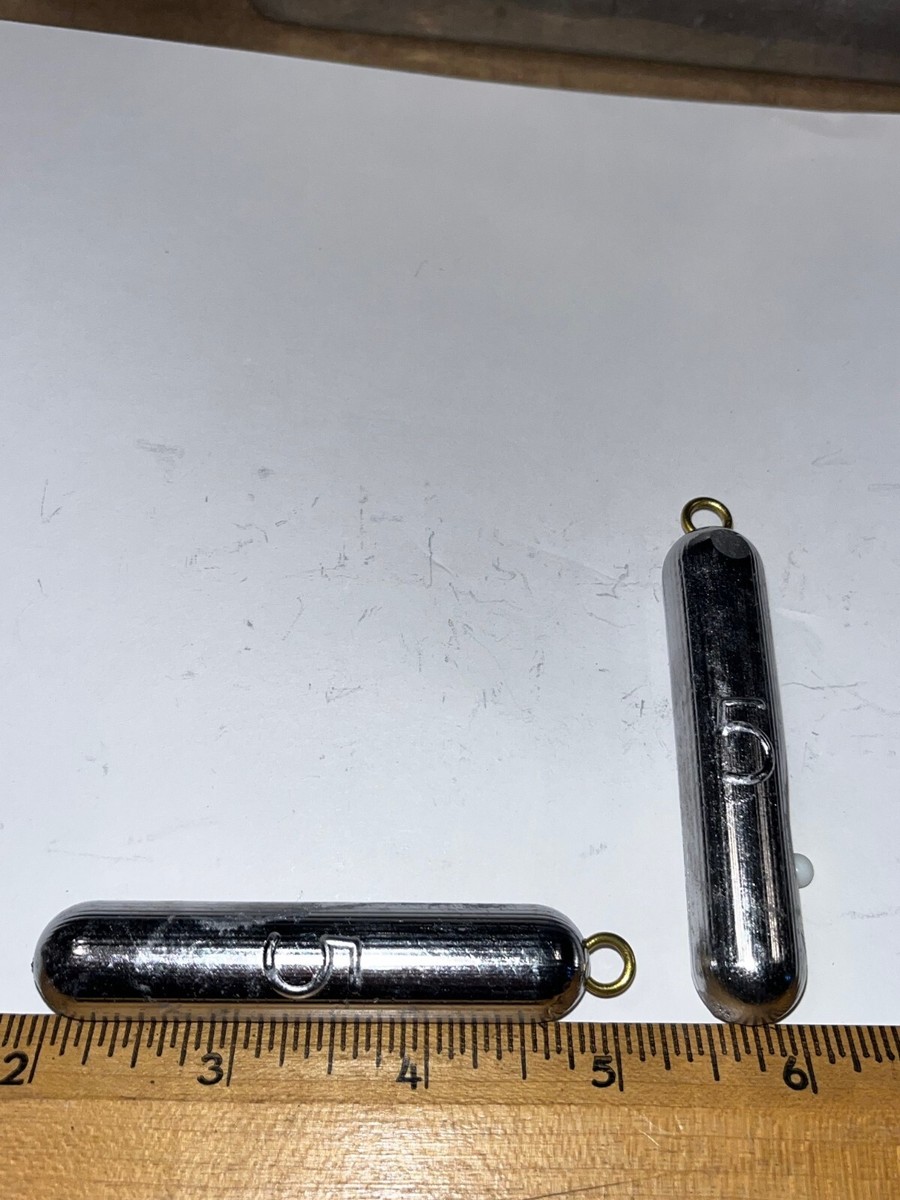 50 Bottom Bouncer Piombi A Matita – Pesi Da 3/4 A 2-1/2 Oz – Occhio Ottone, Corti E Larghi