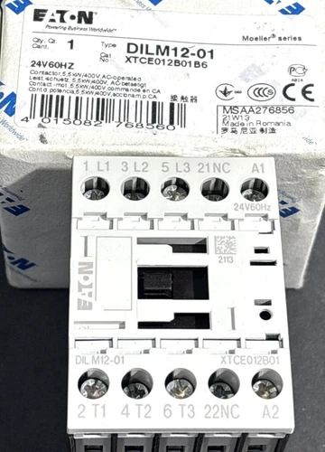 1PC For EATON DILM12-01 XTC012B01A B6 Contactor Relay 24VAC Fast Shipping