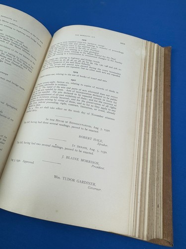 1930 überarbeitete Statuten von MAINE ~ Wow! 2242 Pgs! 3,75" dick, Forschung, Referenz - Bild 21 von 24