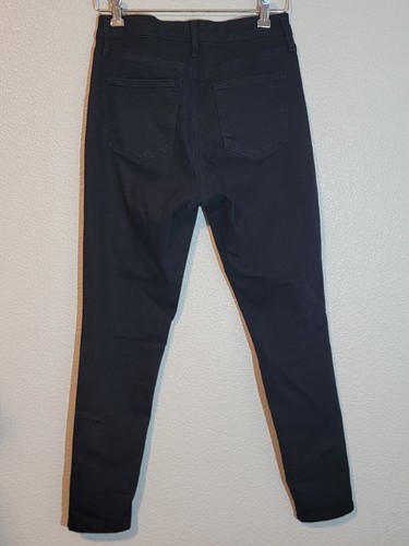 jessica simpson jeans women size 6 skinny fit stretch mid rise denim black - 第 6/9 張圖片
