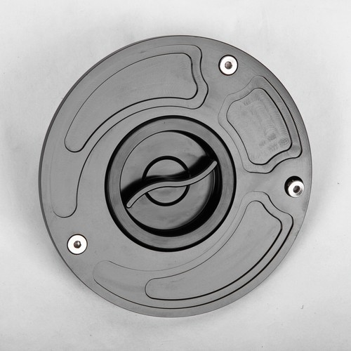 For HONDA CBR600RR 2003-2008 2004 2005 2006 2007 Keyless Fuel Gas Tank Cap Black - Bild 3 von 7