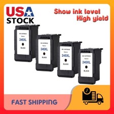 4 Pack PG-245XL Black Ink Cartridges for Canon MG2420 MG2520 MG2522 MG2525 MX492