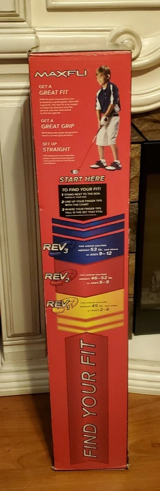 Maxfli Junior Club de Golf REV2 Golfista Juego de 5 Vías 10 Piezas Soporte Correa de Transporte Luz Foto 3 de 4