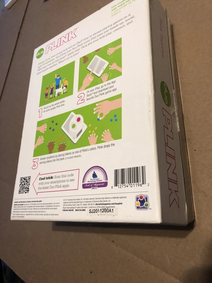 Duo Plink for iPad Interactive Gaming Accessory Family Fun Instructions NEW - Image 3 of 4