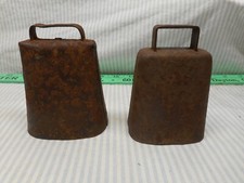 More cow bell 2 vintage metal cowbells