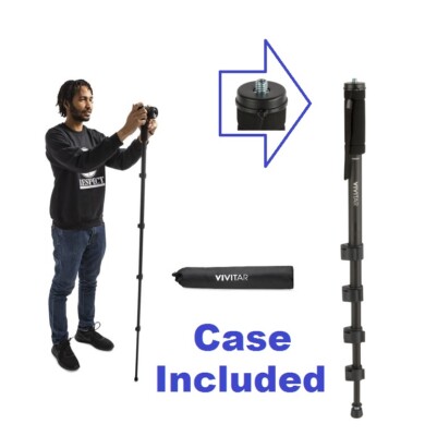 Super Duty Pro 62'' Monopod With Case For Fujifilm X-E2s X-A7 X100V XF10