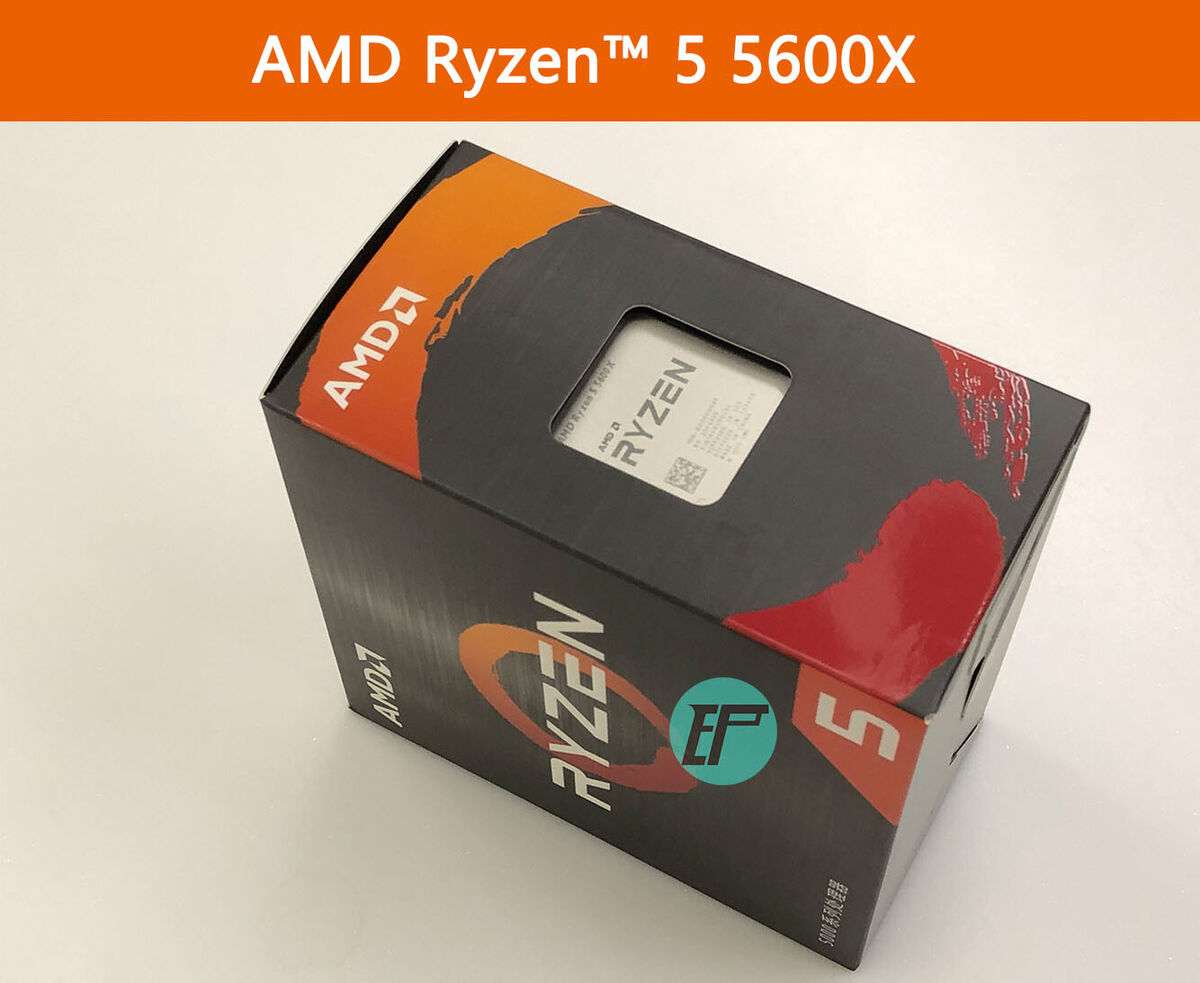 AMD Ryzen 5 5600X 6-Core 12-Thread Processor Chinese Box ready