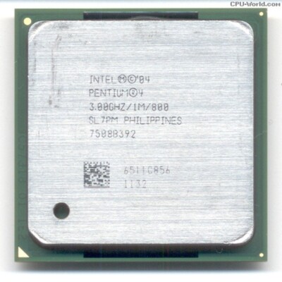 Intel Pentium 4 SL7PM 3.00GHz Processor CPU Socket 478 Prescott
