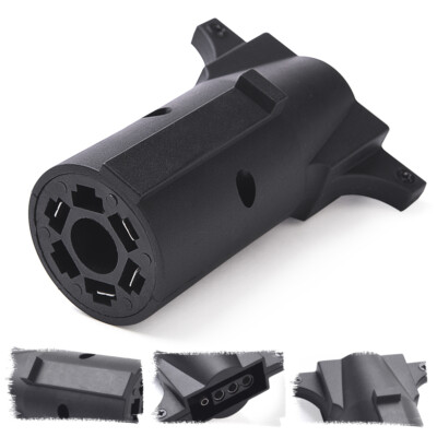 7 Way RV Blade to Flat 4 PIN Trailer Light Adapter Tow Hitch Connector Plug 12V