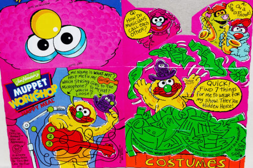 McDonalds 1994 Jim Hensons Muppets Workshop Kids Toy What-Not Vtg Happy Meal Box - Picture 2 of 4
