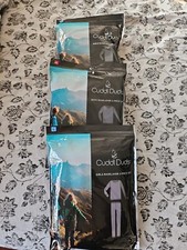 Cuddi Duds Baselayer 2Piece Set 3 PACKS- 1 BOYS NAVY XL 2 GIRLS DARKGREY BLK LG