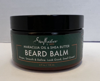 Brand New SHEA MOISTURE-Mens BEARD BALM-Fair Trade Butter-4 0z Jar