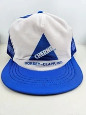Vintage USA MADE Cherne Dorsey-Clapp Inc Trucker Hat Snapback Cap