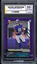 2020 Panini Playbook #114 Justin Jefferson MGS GRADED 10 Gem Mint RC Rookie Card