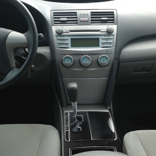 6Pcs For Toyota Camry 07-11 Carbon Fiber Center 5 Speed Gear Shift Panel Cover - Bild 2 von 11
