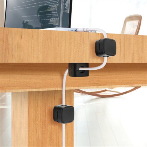 Lot de 6 Clips de Gestion de Câble Magnétique, Support Cordon de Charge Électrique Téléphone UK - Photo 14/18