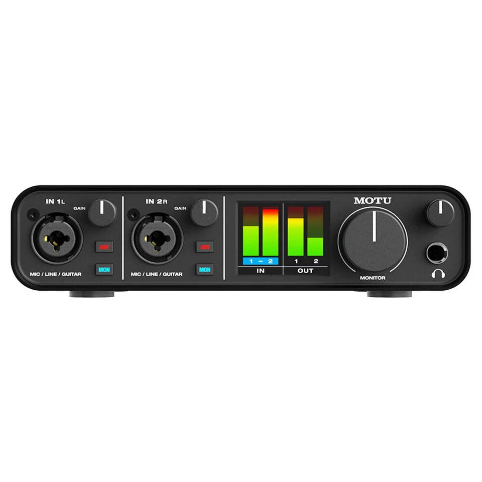 Motu M2 2x2 USB Audio Interface w/ MXL 770 Cardioid Mic, Headphone & Cable - Image 3 of 4