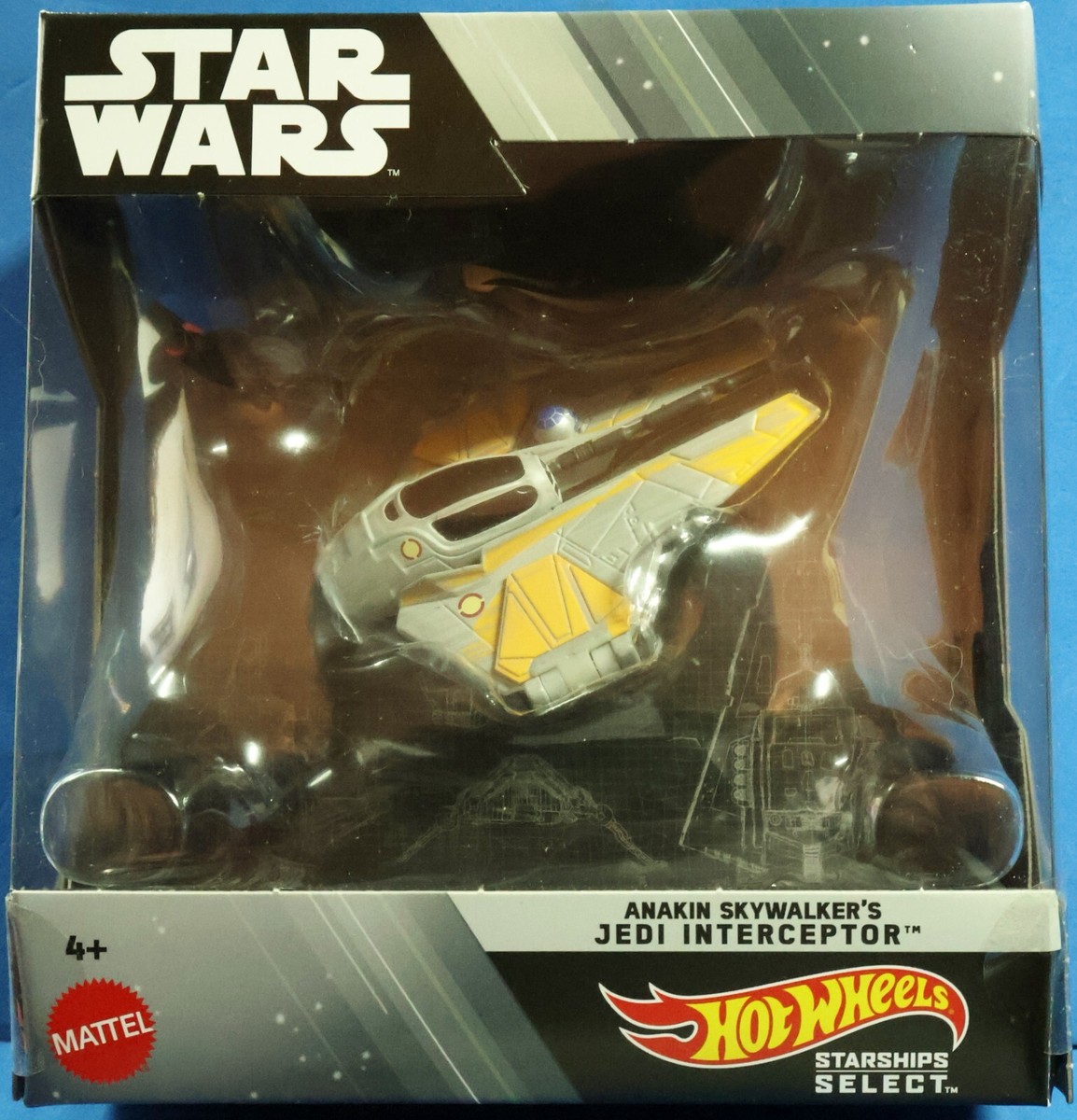 Star Wars Hot Wheels Starships Select Anakin Skywalker Jedi Interceptor  1/50th