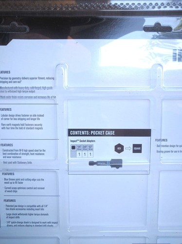 IRWIN 21 drill/driver starter kit set HSS SPADE SCREWDRIVER BIT EXTENTION HOLDER - Picture 5 of 5