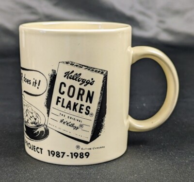 Vintage Kellogg's Corn Flakes 1987-1989 Battle Creek Flavor Project Mug